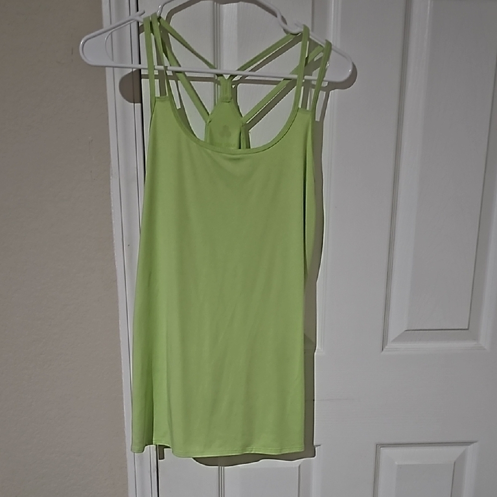 Tek Gear Green Scoop Neck Backless Tank Top